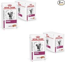 "Royal Canin Renal Mousse for Cats", dviguba pakuotė, 2 x 12 x 85 g, visavertis maistas suaugusioms katėms, turinčioms inkstų problemų, mažai fosforo