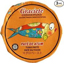 Conservas Graciete Gourmet Tuna Paté/Sardine Paste - 3 pakuotės (3 x 85 g)