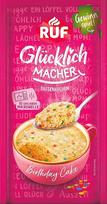 RUF Glücklichmacher Glücklichmacher Mug Cake gimtadienio tortas, aromatingas saldus tortas su spalvotais pabarstukais, paruoštas per 90 sekundžių, tereikia sumaišyti su pienu, 1 porcija