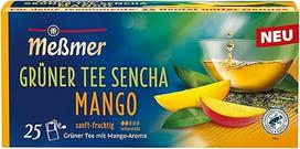 Žalioji arbata "Meßmer Sencha Mango" | Žalioji arbata su mango aromatu | Švelnus vaisių skonis | 25 arbatos maišeliai