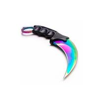 Treniruočių peilis CS:GO karambit be ašmenų rainbow - 19cm