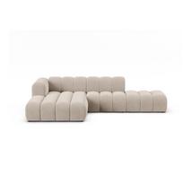 Kampinė sofa smėlio spalvos (su kairiuoju kampu) Lupine – Micadoni Home