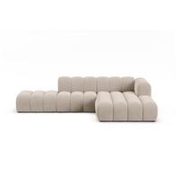 Kampinė sofa smėlio spalvos (su dešiniuoju kampu) Lupine – Micadoni Home