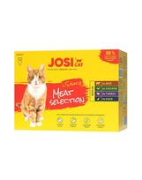 JOSERA JosiCat Multipack Meat Selection in Sauce 12x85 g mėsos skoniai padaže katėms