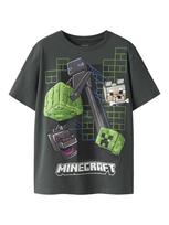 NAME IT MINECRAFT marškinėliai, 13252199-464E4D 122-128 cm