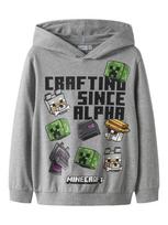 NAME IT MINECRAFT džemperis, 13252203-6e6e6e 146-152 cm