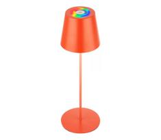 Briloner 7510012-LED RGB dimeriuojama stalinė lempa CALIDA 2,5W/5V IP44 1200mAh oranžinė