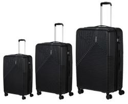 American Tourister (by Samsonite) - Niteline Suitcases -  3 pcs  - Midnight Black