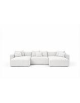 LIVING MAXI U (165X376X165CM) modulinis komplektuojamas minkštas kampas