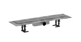 Hansgrohe RainDrain Compact dušo latakas 80 cm, su grotelėmis, šlifuoto nerūdijančio plieno, 56178800