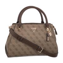 Guess Noelle II Luxury Satchel HWBG96 72070 Latte Logo/Brown (GU794-b) rankinė