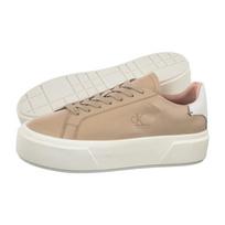 Calvin Klein Flatform Lace Up Lth Mg Crystal Grey YW0YW01928 ABH (CK710-c) bateliai