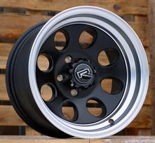 Ratlankis RACINGLINE XF171 R15x8 5x114.3 ET -20 CB 83.1 (Black Half Matt Polished Lip)