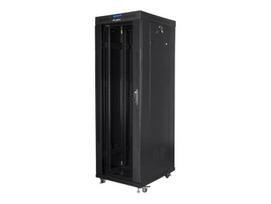 Lanberg | Rack cabinet 19" free-standing 37U/800x1000 (flat pack) with glass door, LCD | FF01-8037-12BL | Black|FF01-8037-12BL