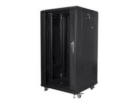 Lanberg | Rack cabinet 19" free-standing 22U/600x600 (flat pack) | FF01-6622-12B | Black|FF01-6622-12B