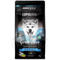 Begrūdis visavertis sausas maistas jauniems šunims su upėtakiu ir lašiša 2 kg EGRF-0884 Euphoria