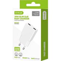 D-Fruit charger 30W 2xUSB-C DF147 50521