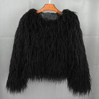Moteriškas žieminis paltas, juodas, 3XL