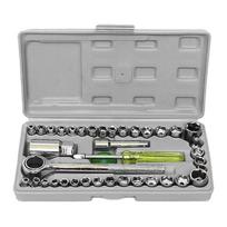 Ratchet Wrench & Screwdriver Set with Hex Nut Extractor