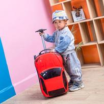 NaughtyChild Kids' 18-inch Car Design Carry-On Luggage