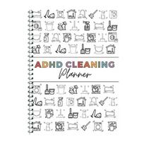 Dienos planuoklis užrašinė ADHD Valymo plano knyga Metinis valymo sąrašas Efektyvus laiko tvarkytuvas