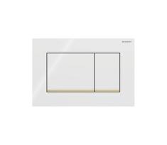 Geberit 115.883.KK.1 - Sigma30 nuleidimo mygtukas 24,6x16,4 cm baltas/auksinis
