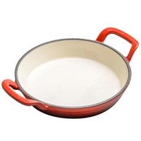 ZISIZ Enameled Cast Iron Frying Pan