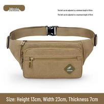 Unisex Canvas Waist Bag - Sports, Running, Water-Resistant, Casual Outdoor Phone and Cash Holder One Size