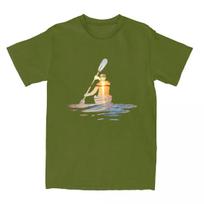 Sea Kayak Sport Kayaking for Men Women T Shirt Sunset Kayaker Merch Hipster Tees T-Shirts Cotton Gift Idea Clothes S