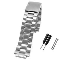 Tvirta nerūdijančio plieno laikrodžio apyrankė, skirta timex T2N720 T2N721 T2N739 TW2R55500 vyriška apyrankė 24*16mm laikrodžio apyrankė, metalinė 24mm