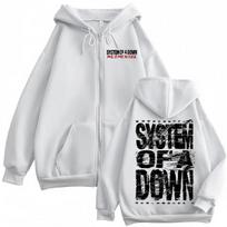 System of A Down Mezmerize Prekės Užtrauktuku Gobtuvėliai Alternatyvi Metalinė Muzika Užtraukiami Džemperiai Rock Hip Hop Vintažiniai Megztiniai Unisex S raudona
