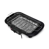 1800W Elektrinė keptuvė namų BBQ kepsninė, ES kištukas EU Plug Black juoda