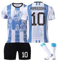 2223 Jubiliejinis leidimas Argentinos namų marškinėliai Vaikų futbolo treniruočių kostiumų rinkinys 16 mėlyna