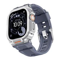 Case+Strap for Apple Watch Ultra 3 2 49mm Band  Accessories Sport Silicone Bracelet+Metal Protective Bumper iWatch Cover 49mm Ultra 3 2 49mm