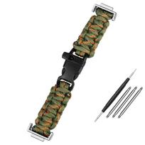 Pakeičiamas Casio G-SHOCK GA100/110/120/ DW 5600 GW-M5610 drobės laikrodžio dirželis lauko parašiutinės virvės modifikuotas nailoninis vyriško laikrodžio dirželis 16mm