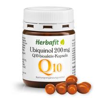 HERBAFIT ubiquinol Q10 200mg, bioaktyvus, 30 kapsulių