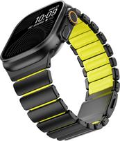 Titano Fluoro kaučiuko dirželis Apple Watch Ultra 3 2 49mm 46mm 45 44mm Magnetinis dirželis Iwatch 11 10 9 8 7 SE Prabangus laikrodžio dirželis 49mm 46mm 45mm 44mm&L(175mm)