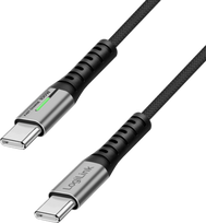 Logilink USB 3.2 Gen 2x2 Type-C Cable, Male to Male with LED, 2m, Black