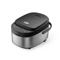 PHILIPS Mini rice cooker | HD3093/80 3000 series | 600 W | 0.85 L | 8 programs | Stainless Steel/Black