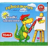 Toma Zębozaurus vaško pieštukai, 24 spalvos
