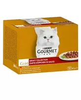 Purina Gourmet Gold Gravy konservų rinkinys katėms, 24x85 g