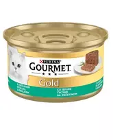 Purina Gourmet Gold Pate konservai katėms su triušiena, 85 g