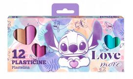 Coolpack plastelinas "disney Fashion - Stitch" pastelinis, 12 spalvų