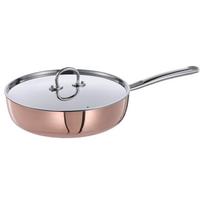 IKEA Feimote 25 cm varinis/nerūdijančio plieno wok su dangčiu