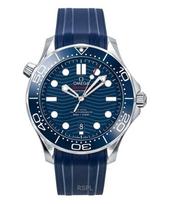 Omega Seamaster Guminis dirželis Mėlynas ciferblatas Automatinis Nardytojo 210.32.42.20.03.001 300M Vyriškas laikrodis mėlyna