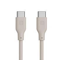 Evelatus Evelatus USB C į USB C silikoninis kabelis 1.2M 60W / 20V3A baltas