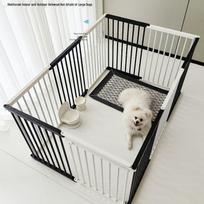 Reguliuojamas šunų narvas patalpai: Užšifruota, sustiprinta, apsauginė tvora mažiems ir dideliems augintiniams 50cm high, suitable for 6kg and below