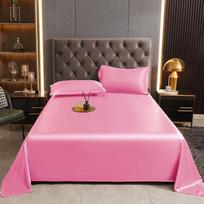 Summer Cool Ice Silk Bed Sheet - Water Washed, Single/Double 120*230cm Sheet for Baby Cot