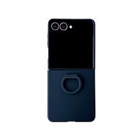 Samsung Z Flip7SE Ultra-Thin Ring Case: Protective Skin-Feel Cover Compatible with Flip5/6/7 Samsung Z Flip5 tamsiai mėlyna spalva