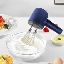 Wireless Electric Handheld Egg Beater and Milk Frother for Home Use TK-D302 tamsiai mėlyna spalva